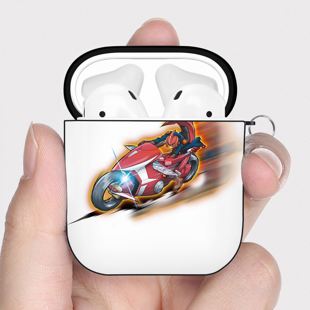 （画像用） 遊☆戯☆王 Yu-Gi-Oh! AirPods 第2世代保護ケース ハードシェル ブラック 耐衝撃・防指紋・カラビナ付き