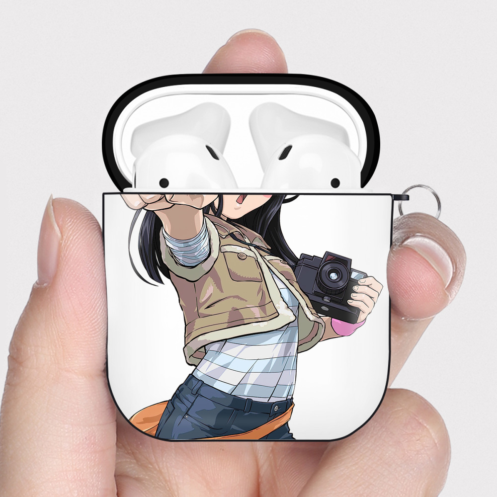 （画像用） 遊☆戯☆王 Yu-Gi-Oh! AirPods 第2世代保護ケース ハードシェル ブラック 耐衝撃・防指紋・カラビナ付き