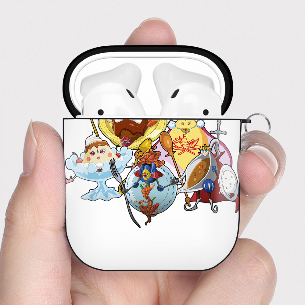 （画像用） 遊☆戯☆王 Yu-Gi-Oh! AirPods 第2世代保護ケース ハードシェル ブラック 耐衝撃・防指紋・カラビナ付き
