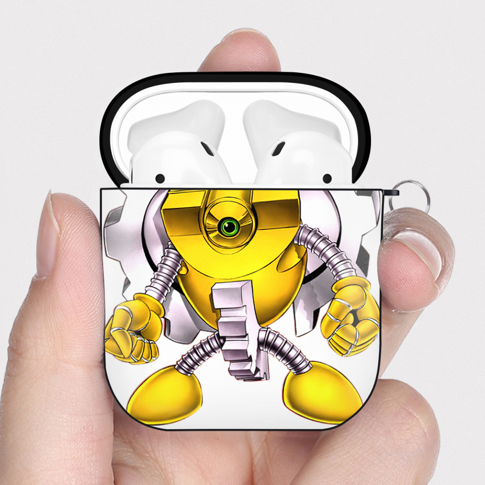 （画像用） 遊☆戯☆王 Yu-Gi-Oh! AirPods 第2世代保護ケース ハードシェル ブラック 耐衝撃・防指紋・カラビナ付き