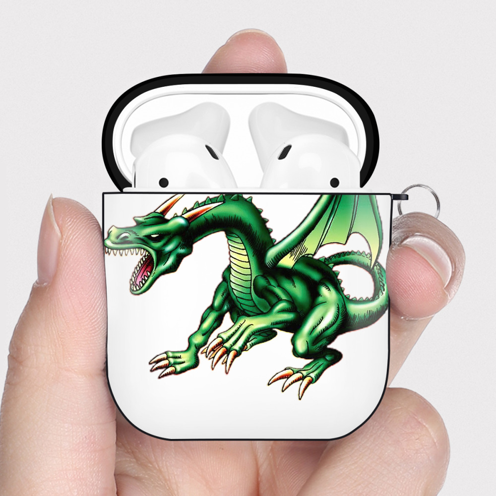 （画像用） 遊☆戯☆王 Yu-Gi-Oh! AirPods 第2世代保護ケース ハードシェル ブラック 耐衝撃・防指紋・カラビナ付き