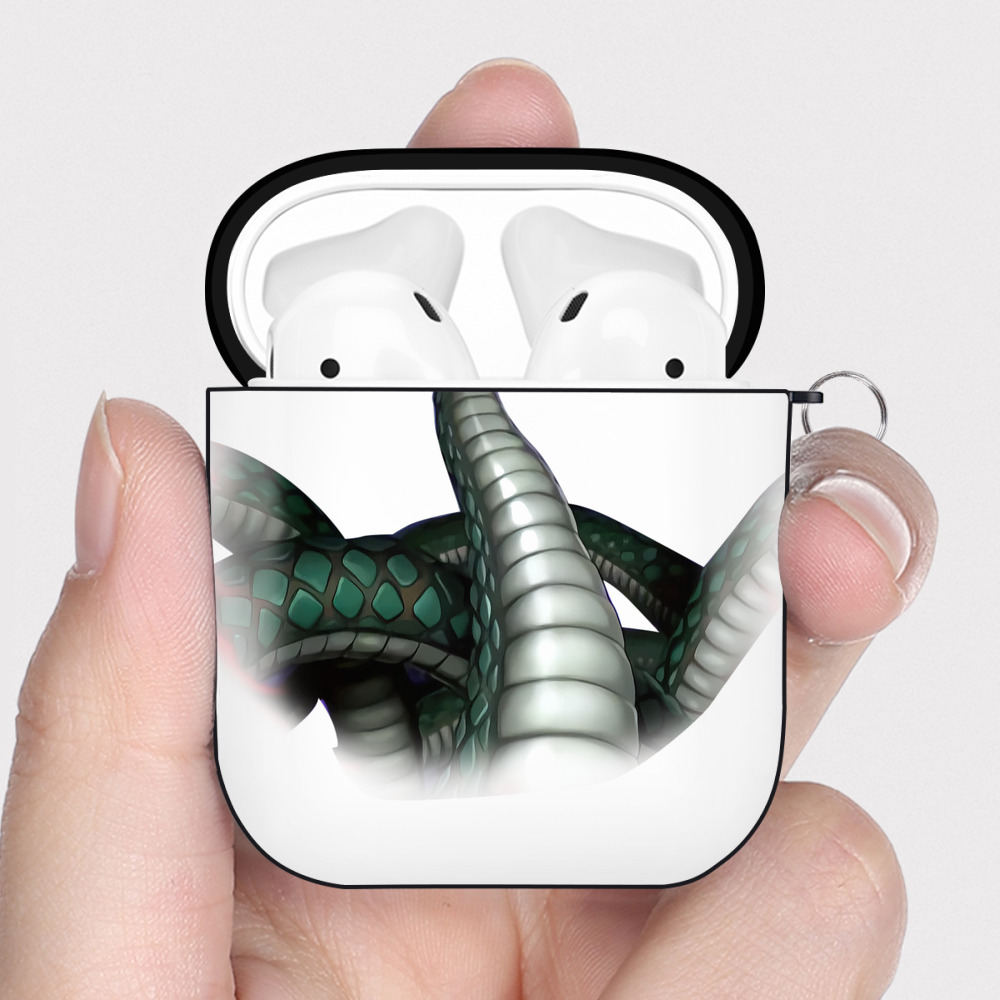 （画像用） 遊☆戯☆王 Yu-Gi-Oh! AirPods 第2世代保護ケース ハードシェル ブラック 耐衝撃・防指紋・カラビナ付き