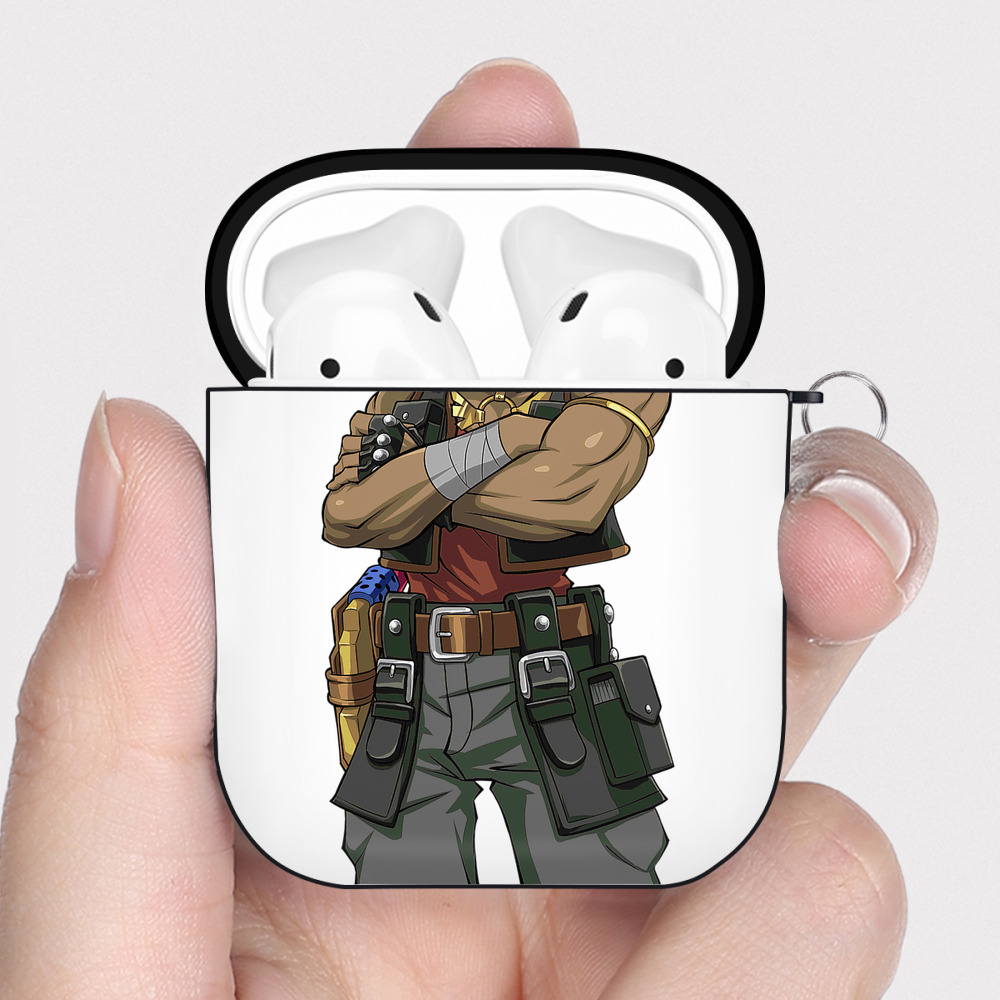 （画像用） 遊☆戯☆王 Yu-Gi-Oh! AirPods 第2世代保護ケース ハードシェル ブラック 耐衝撃・防指紋・カラビナ付き