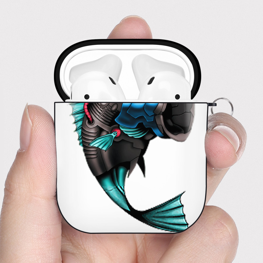 （画像用） 遊☆戯☆王 Yu-Gi-Oh! AirPods 第2世代保護ケース ハードシェル ブラック 耐衝撃・防指紋・カラビナ付き