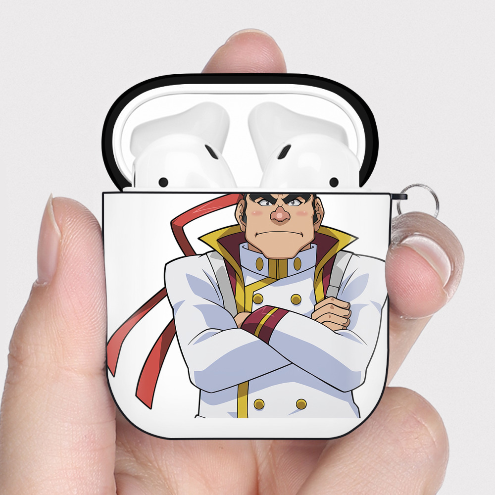 （画像用） 遊☆戯☆王 Yu-Gi-Oh! AirPods 第2世代保護ケース ハードシェル ブラック 耐衝撃・防指紋・カラビナ付き