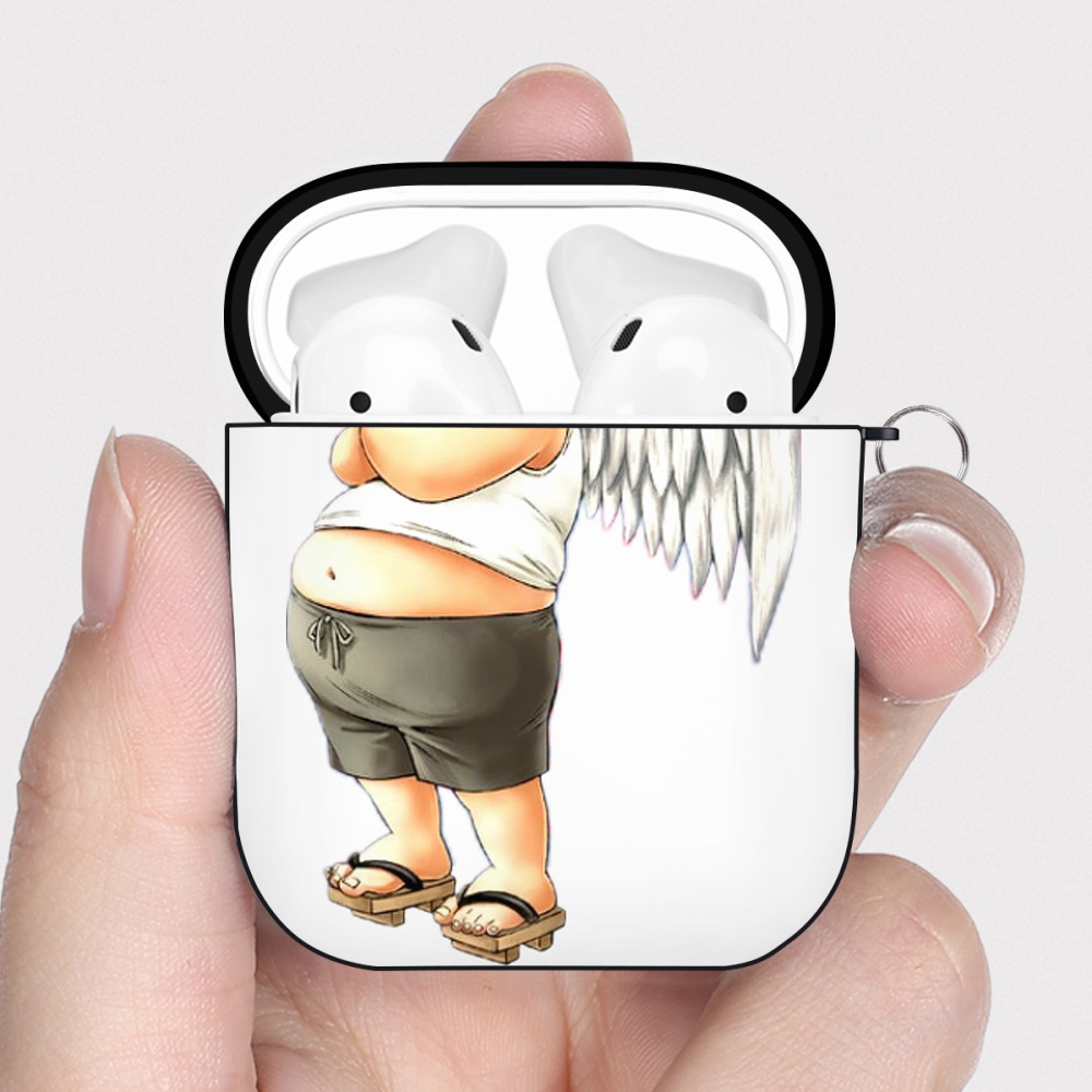（画像用） 遊☆戯☆王 Yu-Gi-Oh! AirPods 第2世代保護ケース ハードシェル ブラック 耐衝撃・防指紋・カラビナ付き