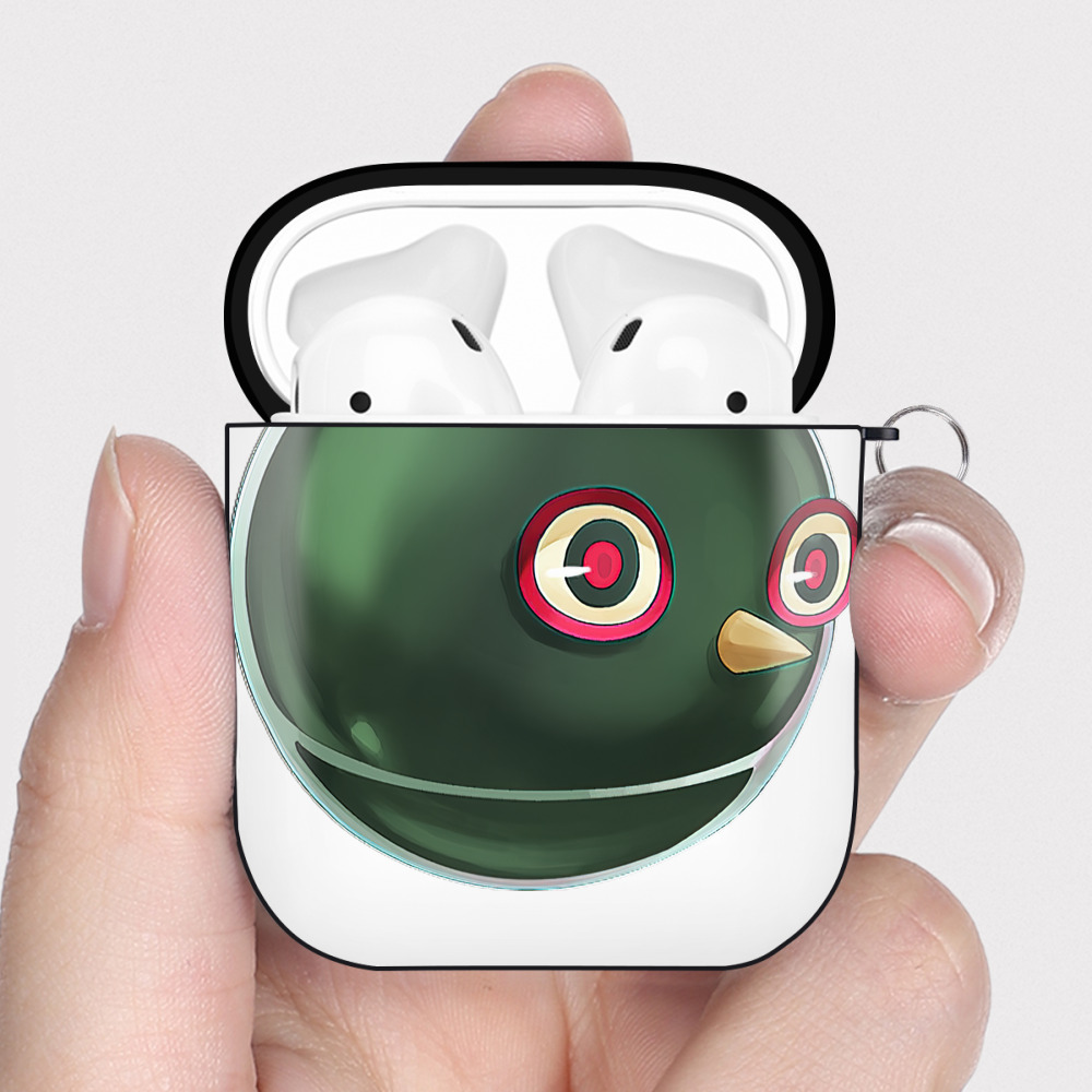 （画像用） 遊☆戯☆王 Yu-Gi-Oh! AirPods 第2世代保護ケース ハードシェル ブラック 耐衝撃・防指紋・カラビナ付き