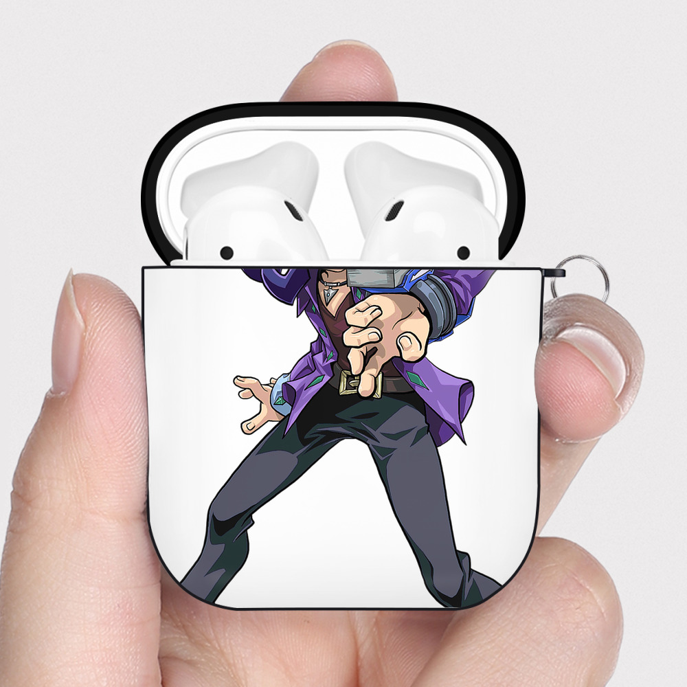 （画像用） 遊☆戯☆王 Yu-Gi-Oh! AirPods 第2世代保護ケース ハードシェル ブラック 耐衝撃・防指紋・カラビナ付き