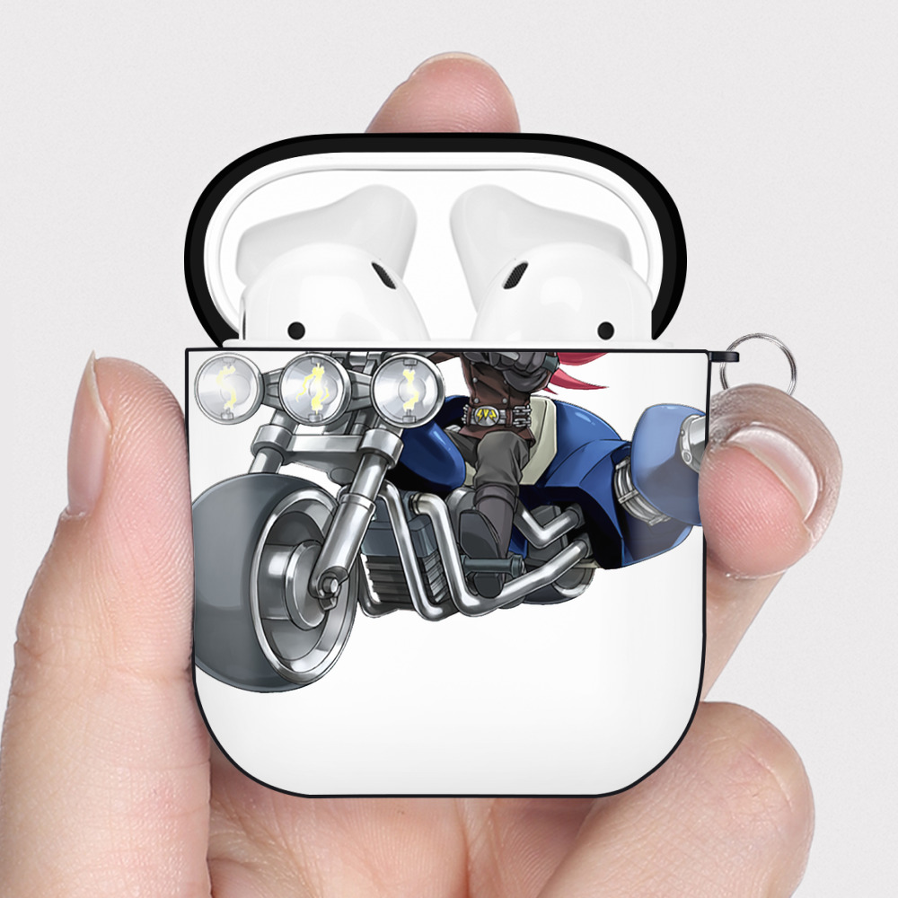 （画像用） 遊☆戯☆王 Yu-Gi-Oh! AirPods 第2世代保護ケース ハードシェル ブラック 耐衝撃・防指紋・カラビナ付き