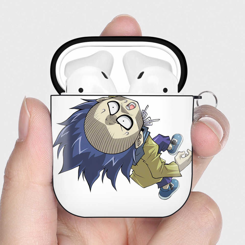（画像用） 遊☆戯☆王 Yu-Gi-Oh! AirPods 第2世代保護ケース ハードシェル ブラック 耐衝撃・防指紋・カラビナ付き