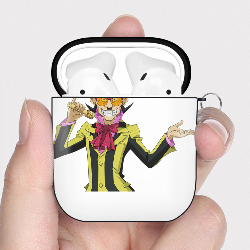 （画像用） 遊☆戯☆王 Yu-Gi-Oh! AirPods 第2世代保護ケース ハードシェル ブラック 耐衝撃・防指紋・カラビナ付き