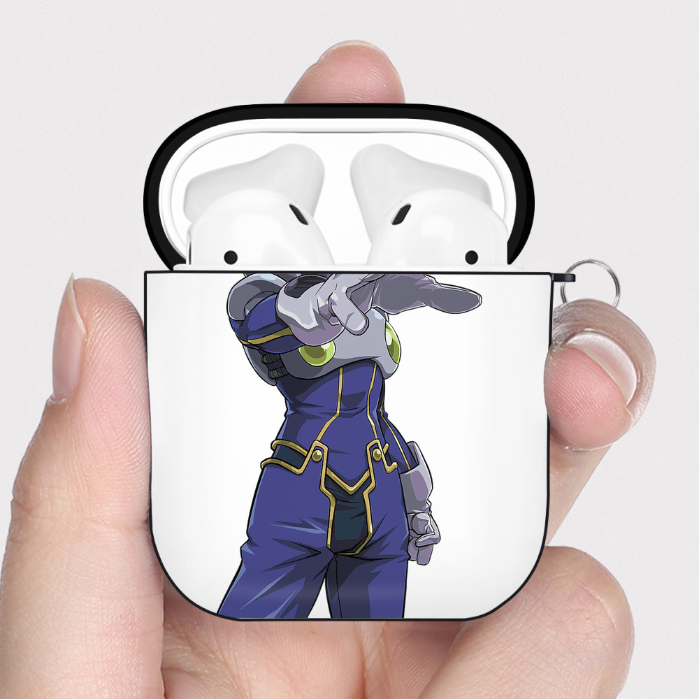 （画像用） 遊☆戯☆王 Yu-Gi-Oh! AirPods 第2世代保護ケース ハードシェル ブラック 耐衝撃・防指紋・カラビナ付き
