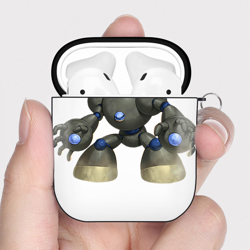 （画像用） 遊☆戯☆王 Yu-Gi-Oh! AirPods 第2世代保護ケース ハードシェル ブラック 耐衝撃・防指紋・カラビナ付き