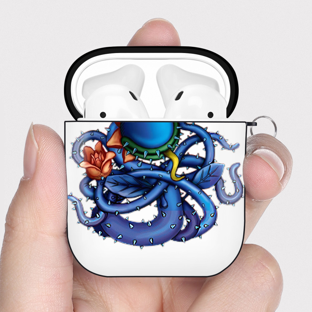 （画像用） 遊☆戯☆王 Yu-Gi-Oh! AirPods 第2世代保護ケース ハードシェル ブラック 耐衝撃・防指紋・カラビナ付き