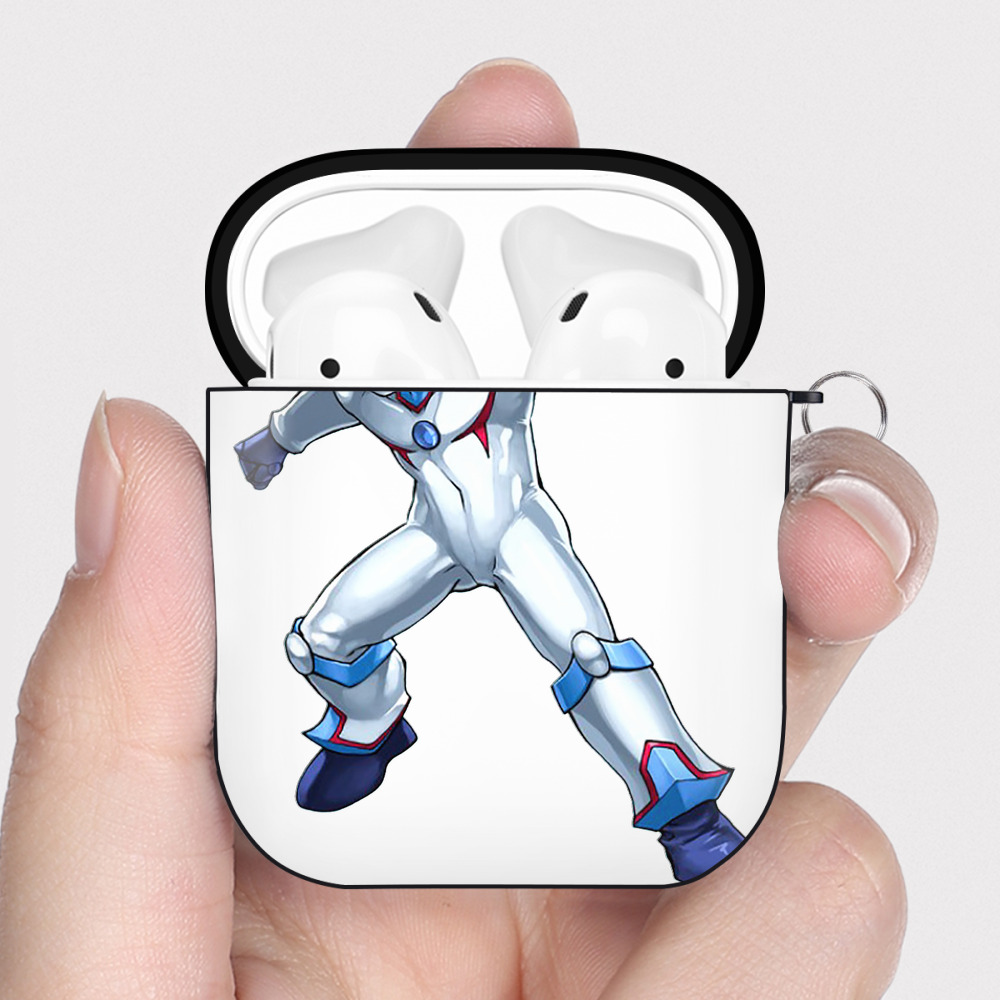（画像用） 遊☆戯☆王 Yu-Gi-Oh! AirPods 第2世代保護ケース ハードシェル ブラック 耐衝撃・防指紋・カラビナ付き