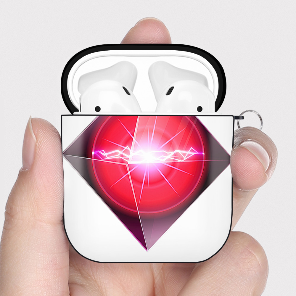 遊☆戯☆王 Yu-Gi-Oh! AirPods 第2世代保護ケース ハードシェル ブラック 耐衝撃・防指紋・カラビナ付き
