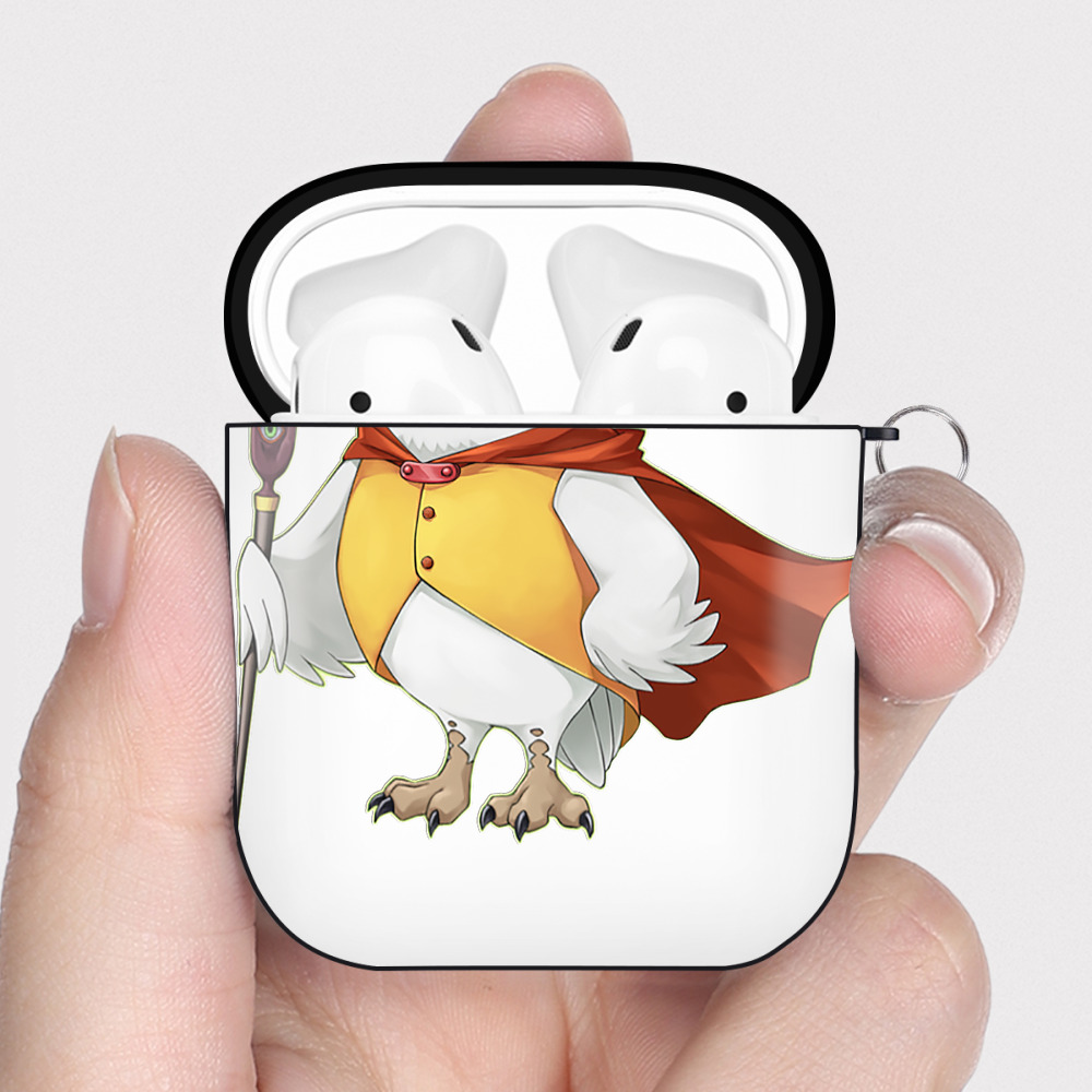 （画像用） 遊☆戯☆王 Yu-Gi-Oh! AirPods 第2世代保護ケース ハードシェル ブラック 耐衝撃・防指紋・カラビナ付き
