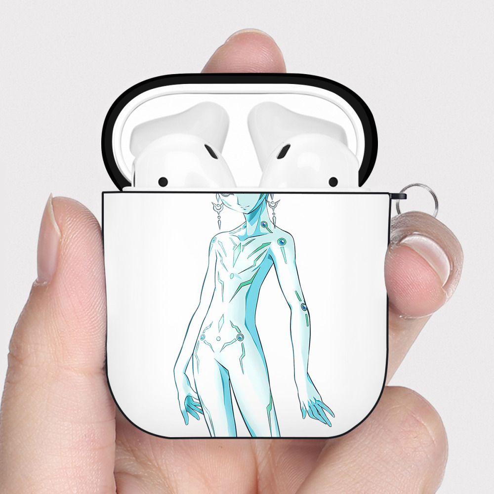 （画像用） 遊☆戯☆王 Yu-Gi-Oh! AirPods 第2世代保護ケース ハードシェル ブラック 耐衝撃・防指紋・カラビナ付き