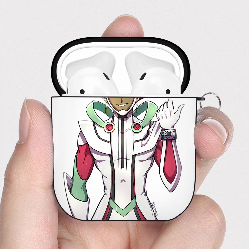 （画像用） 遊☆戯☆王 Yu-Gi-Oh! AirPods 第2世代保護ケース ハードシェル ブラック 耐衝撃・防指紋・カラビナ付き