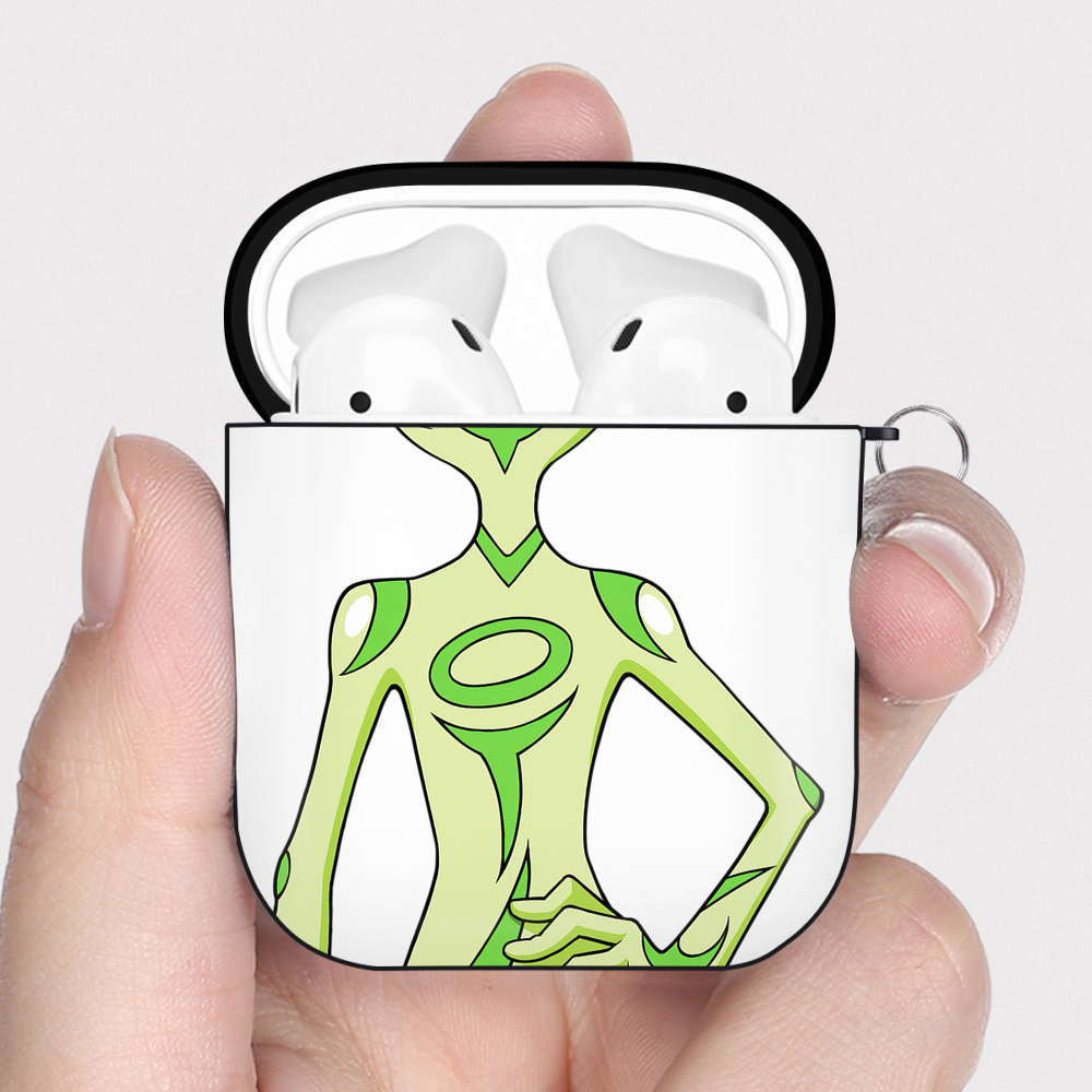 （画像用） 遊☆戯☆王 Yu-Gi-Oh! AirPods 第2世代保護ケース ハードシェル ブラック 耐衝撃・防指紋・カラビナ付き