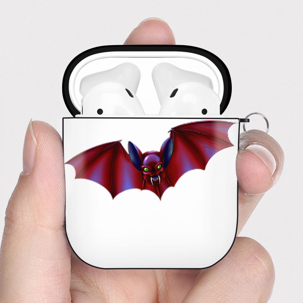 （画像用） 遊☆戯☆王 Yu-Gi-Oh! AirPods 第2世代保護ケース ハードシェル ブラック 耐衝撃・防指紋・カラビナ付き