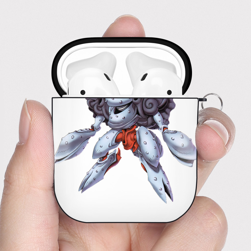 （画像用） 遊☆戯☆王 Yu-Gi-Oh! AirPods 第2世代保護ケース ハードシェル ブラック 耐衝撃・防指紋・カラビナ付き
