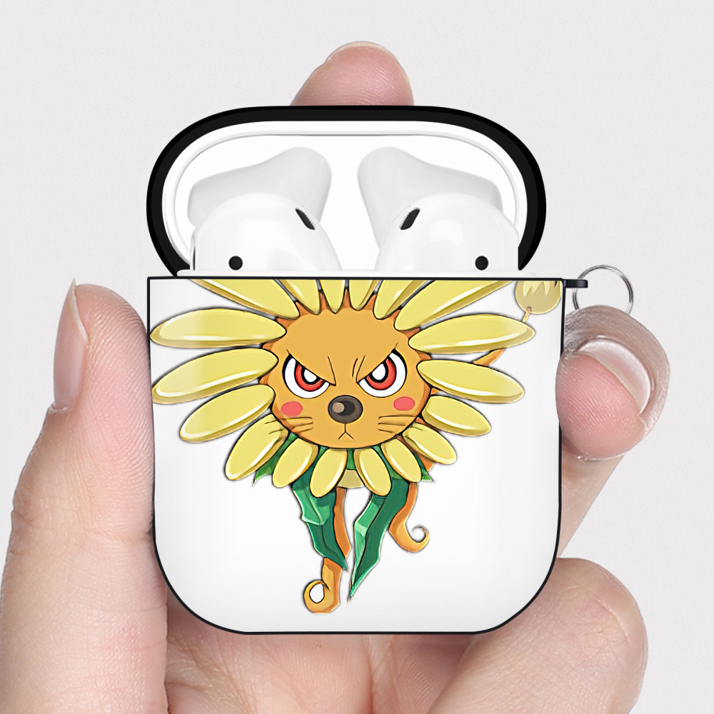 （画像用） 遊☆戯☆王 Yu-Gi-Oh! AirPods 第2世代保護ケース ハードシェル ブラック 耐衝撃・防指紋・カラビナ付き