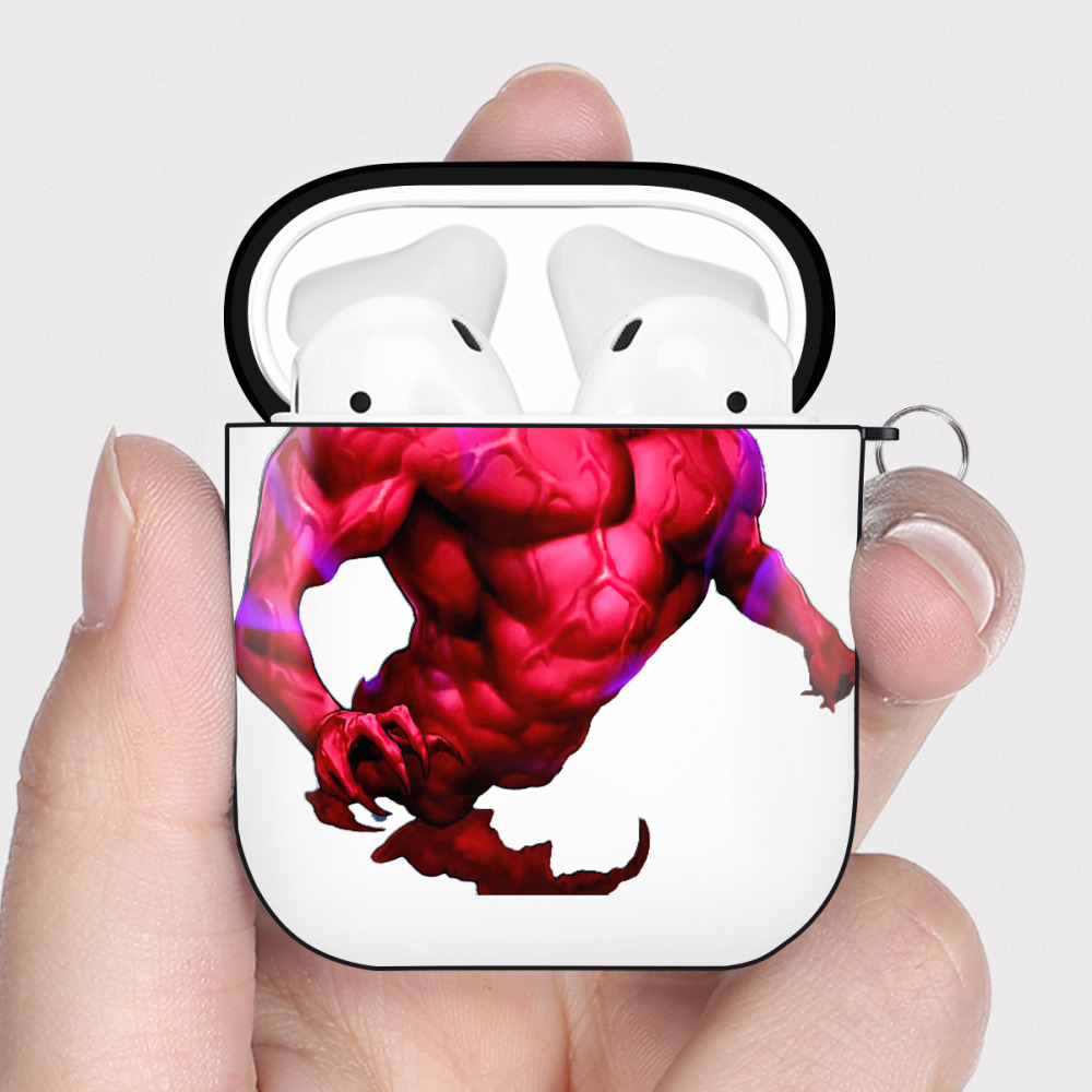 （画像用） 遊☆戯☆王 Yu-Gi-Oh! AirPods 第2世代保護ケース ハードシェル ブラック 耐衝撃・防指紋・カラビナ付き