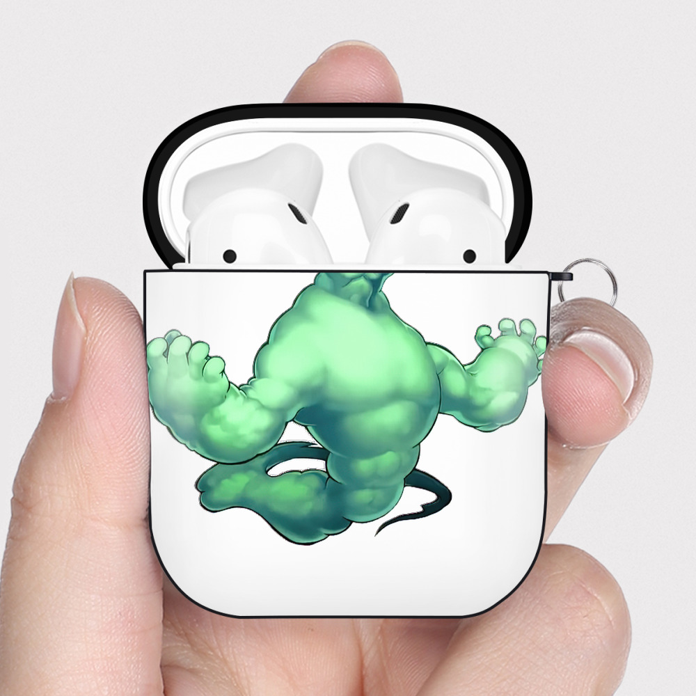 （画像用） 遊☆戯☆王 Yu-Gi-Oh! AirPods 第2世代保護ケース ハードシェル ブラック 耐衝撃・防指紋・カラビナ付き