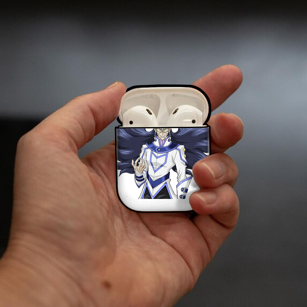 遊☆戯☆王 Yu-Gi-Oh! AirPods 第2世代保護ケース ハードシェル ブラック 耐衝撃・防指紋・カラビナ付き