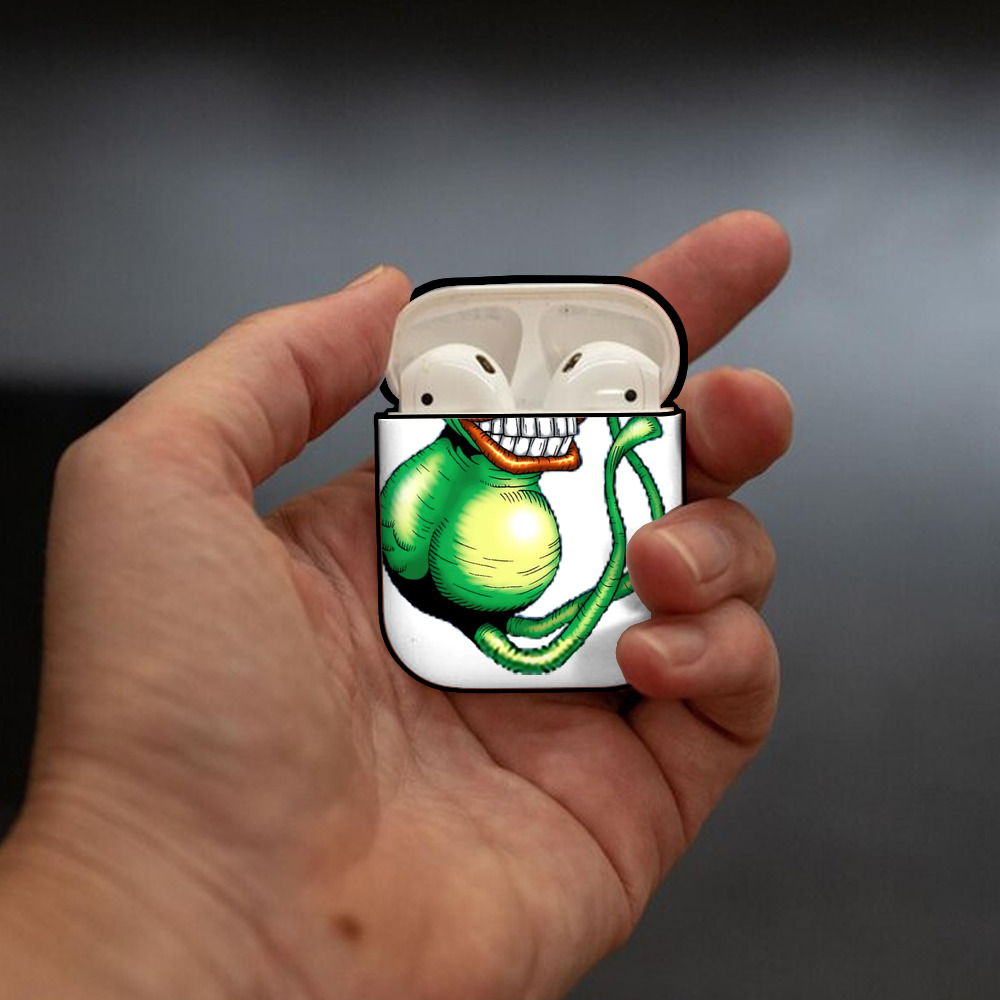 遊☆戯☆王 Yu-Gi-Oh! AirPods 第2世代保護ケース ハードシェル ブラック 耐衝撃・防指紋・カラビナ付き