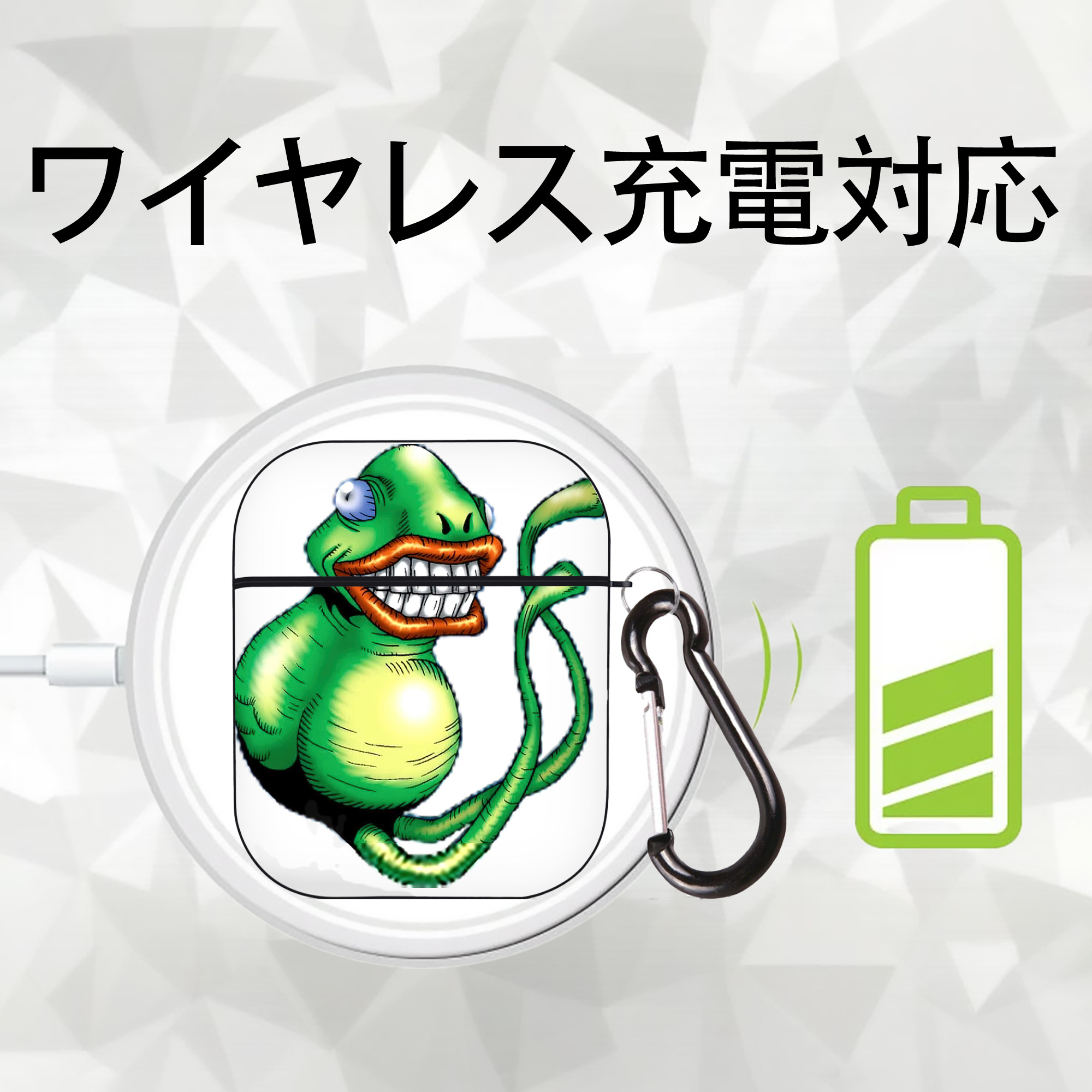 遊☆戯☆王 Yu-Gi-Oh! AirPods 第2世代保護ケース ハードシェル ブラック 耐衝撃・防指紋・カラビナ付き