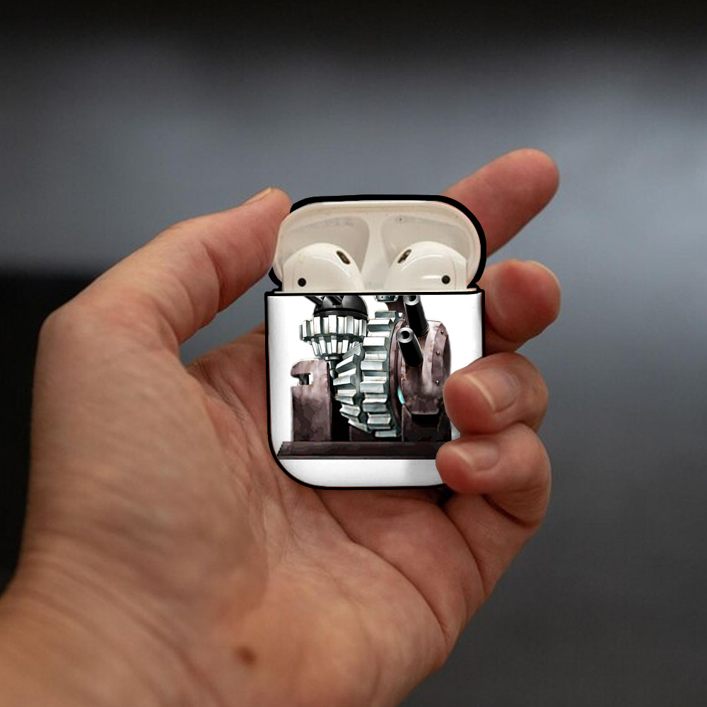 遊☆戯☆王 Yu-Gi-Oh! AirPods 第2世代保護ケース ハードシェル ブラック 耐衝撃・防指紋・カラビナ付き
