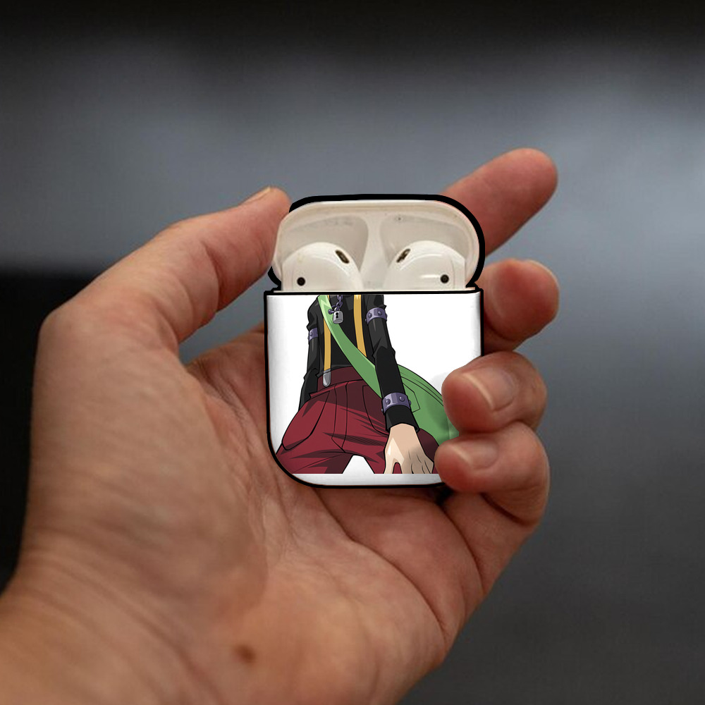 遊☆戯☆王 Yu-Gi-Oh! AirPods 第2世代保護ケース ハードシェル ブラック 耐衝撃・防指紋・カラビナ付き