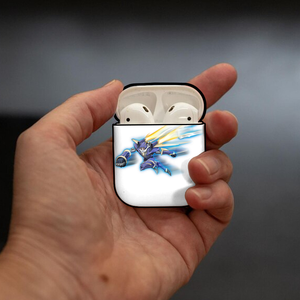 遊☆戯☆王 Yu-Gi-Oh! AirPods 第2世代保護ケース ハードシェル ブラック 耐衝撃・防指紋・カラビナ付き