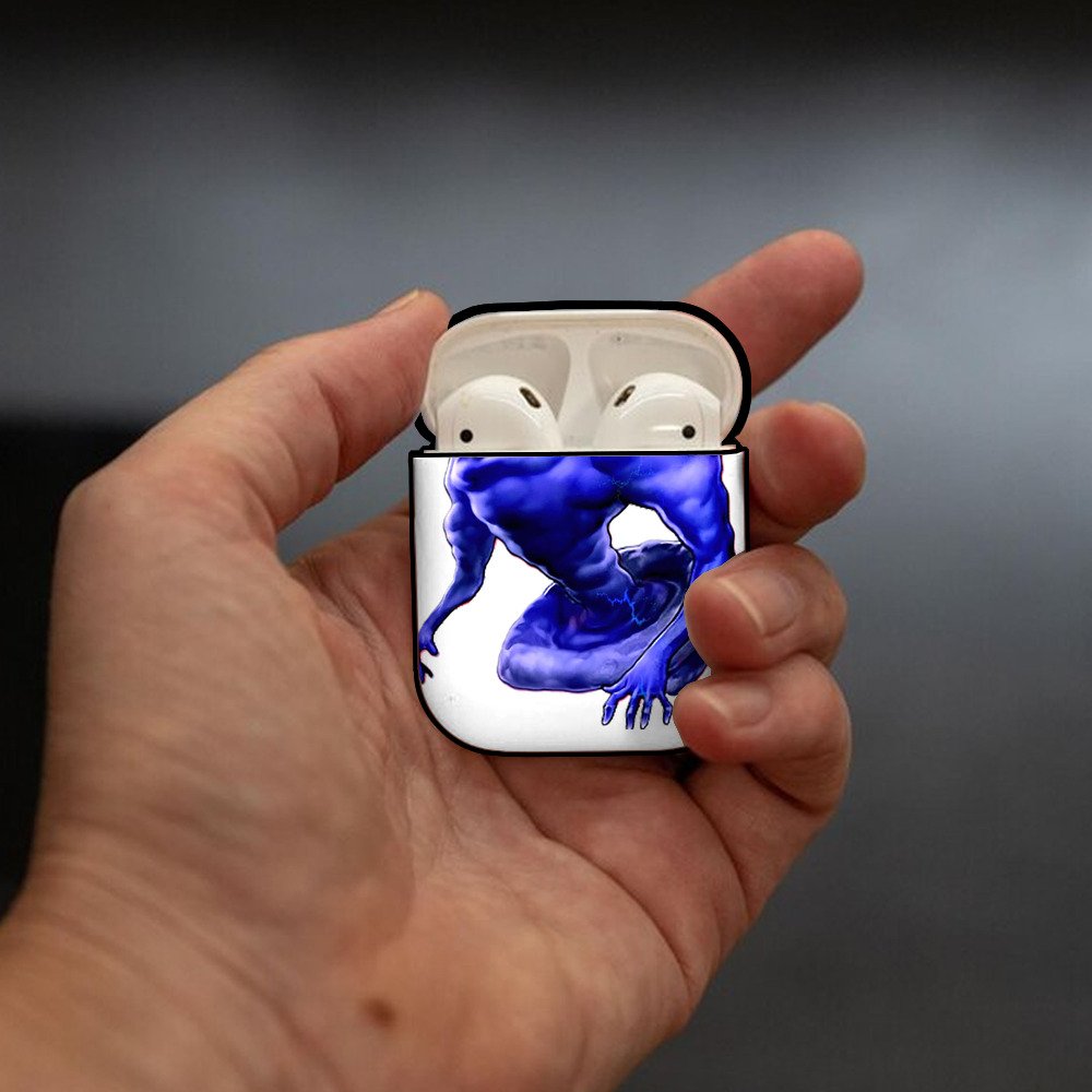 遊☆戯☆王 Yu-Gi-Oh! AirPods 第2世代保護ケース ハードシェル ブラック 耐衝撃・防指紋・カラビナ付き