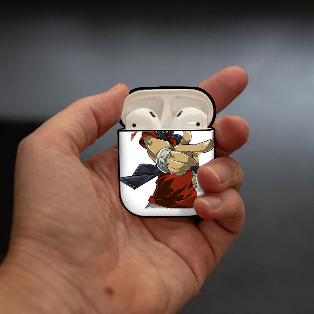 遊☆戯☆王 Yu-Gi-Oh! AirPods 第2世代保護ケース ハードシェル ブラック 耐衝撃・防指紋・カラビナ付き