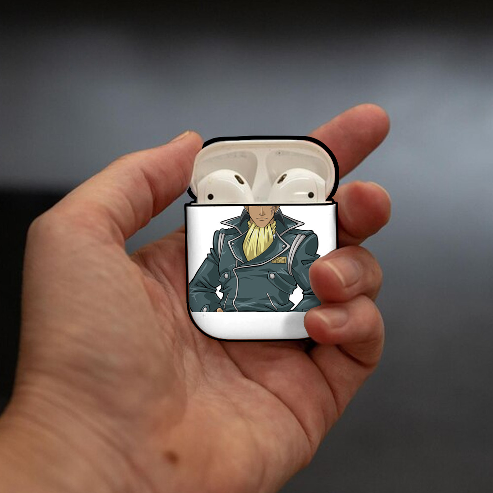 遊☆戯☆王 Yu-Gi-Oh! AirPods 第2世代保護ケース ハードシェル ブラック 耐衝撃・防指紋・カラビナ付き