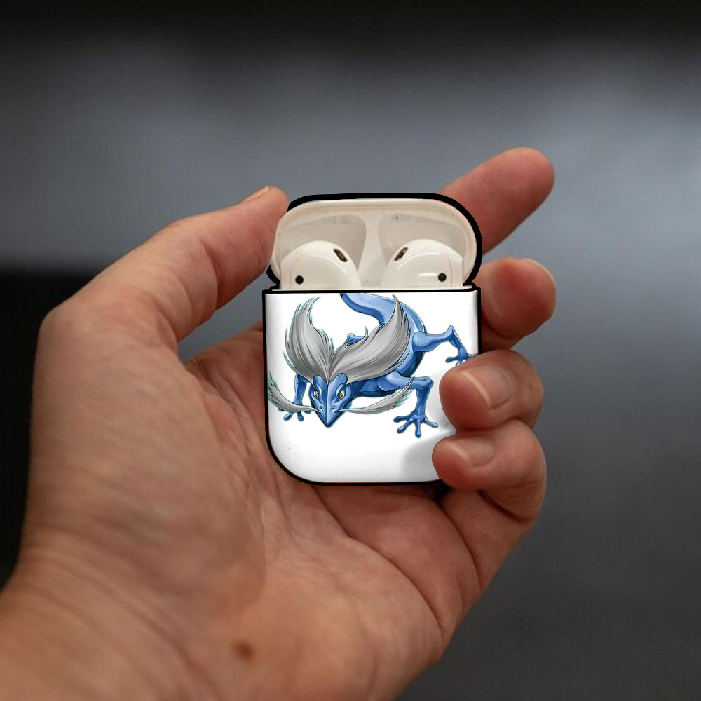 遊☆戯☆王 Yu-Gi-Oh! AirPods 第2世代保護ケース ハードシェル ブラック 耐衝撃・防指紋・カラビナ付き
