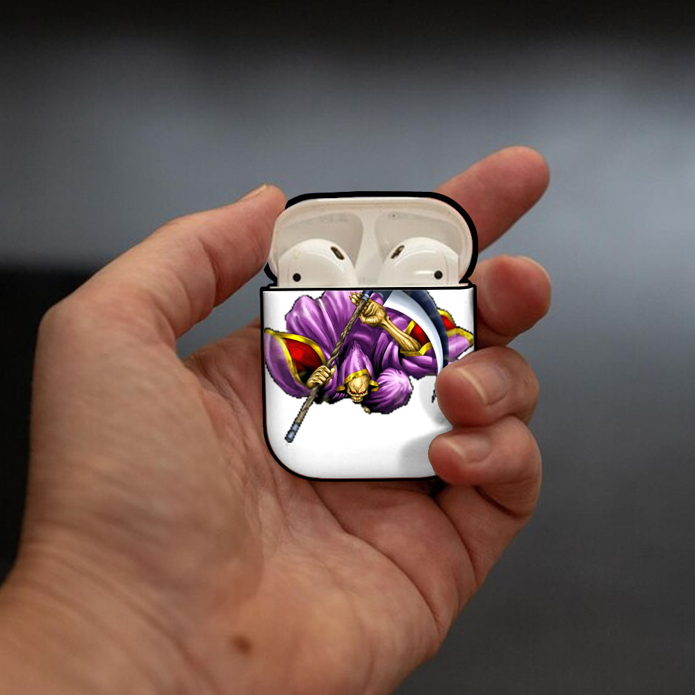遊☆戯☆王 Yu-Gi-Oh! AirPods 第2世代保護ケース ハードシェル ブラック 耐衝撃・防指紋・カラビナ付き