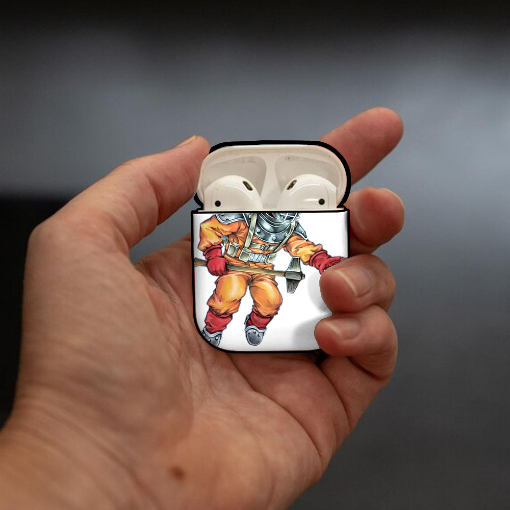 遊☆戯☆王 Yu-Gi-Oh! AirPods 第2世代保護ケース ハードシェル ブラック 耐衝撃・防指紋・カラビナ付き