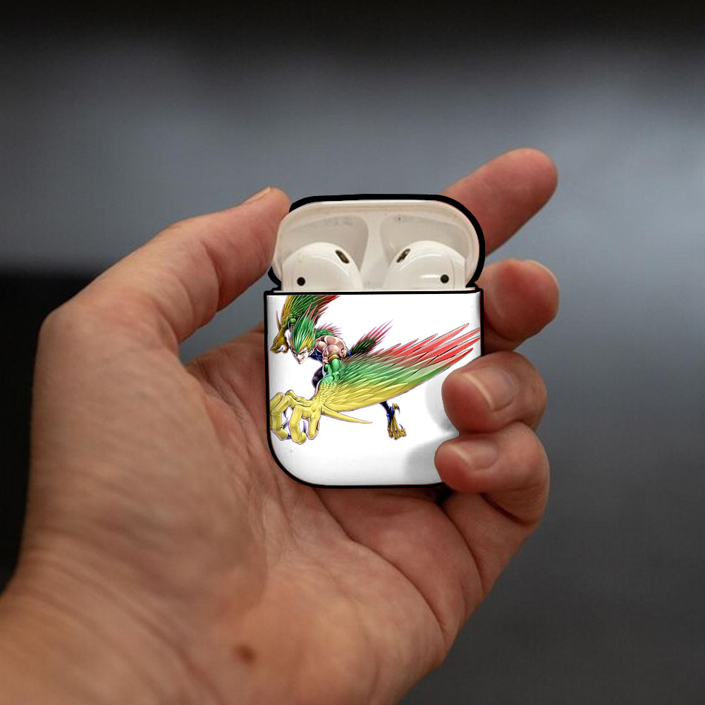 遊☆戯☆王 Yu-Gi-Oh! AirPods 第2世代保護ケース ハードシェル ブラック 耐衝撃・防指紋・カラビナ付き