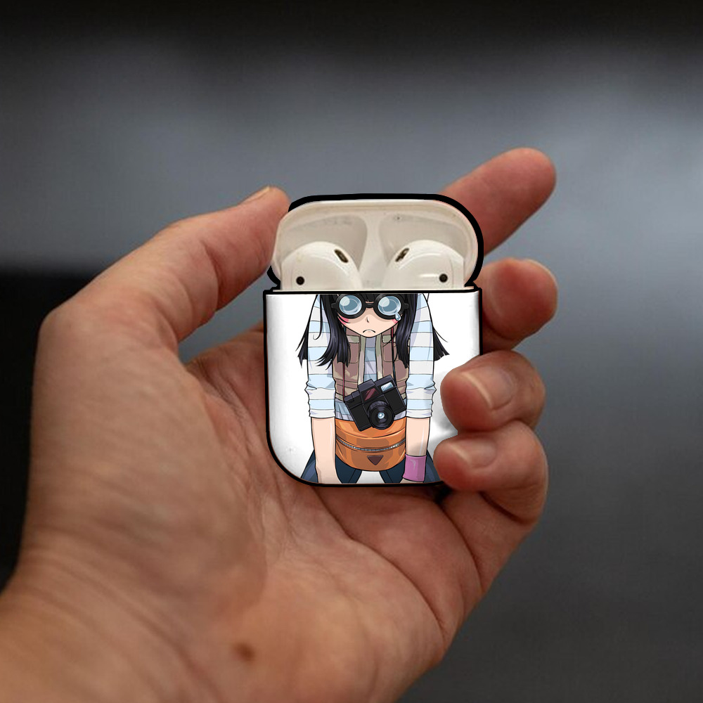 遊☆戯☆王 Yu-Gi-Oh! AirPods 第2世代保護ケース ハードシェル ブラック 耐衝撃・防指紋・カラビナ付き