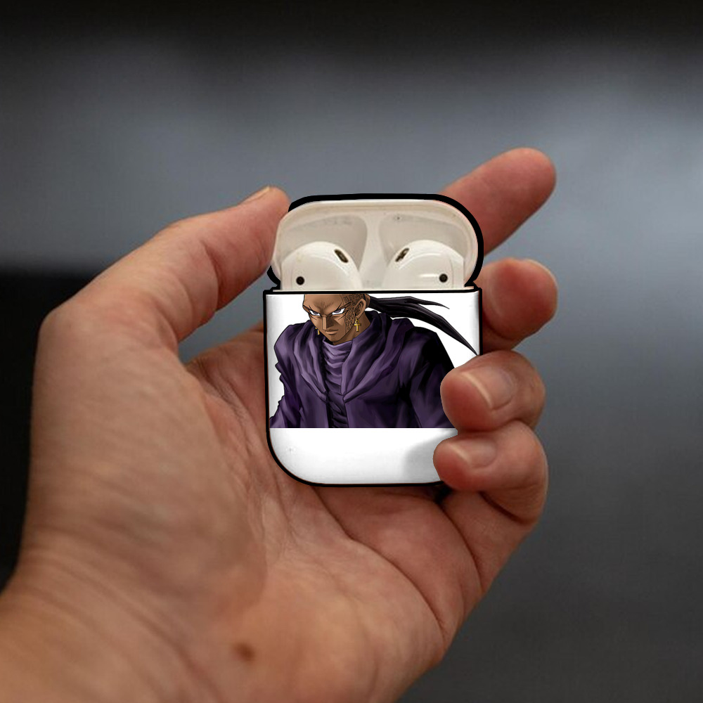 遊☆戯☆王 Yu-Gi-Oh! AirPods 第2世代保護ケース ハードシェル ブラック 耐衝撃・防指紋・カラビナ付き