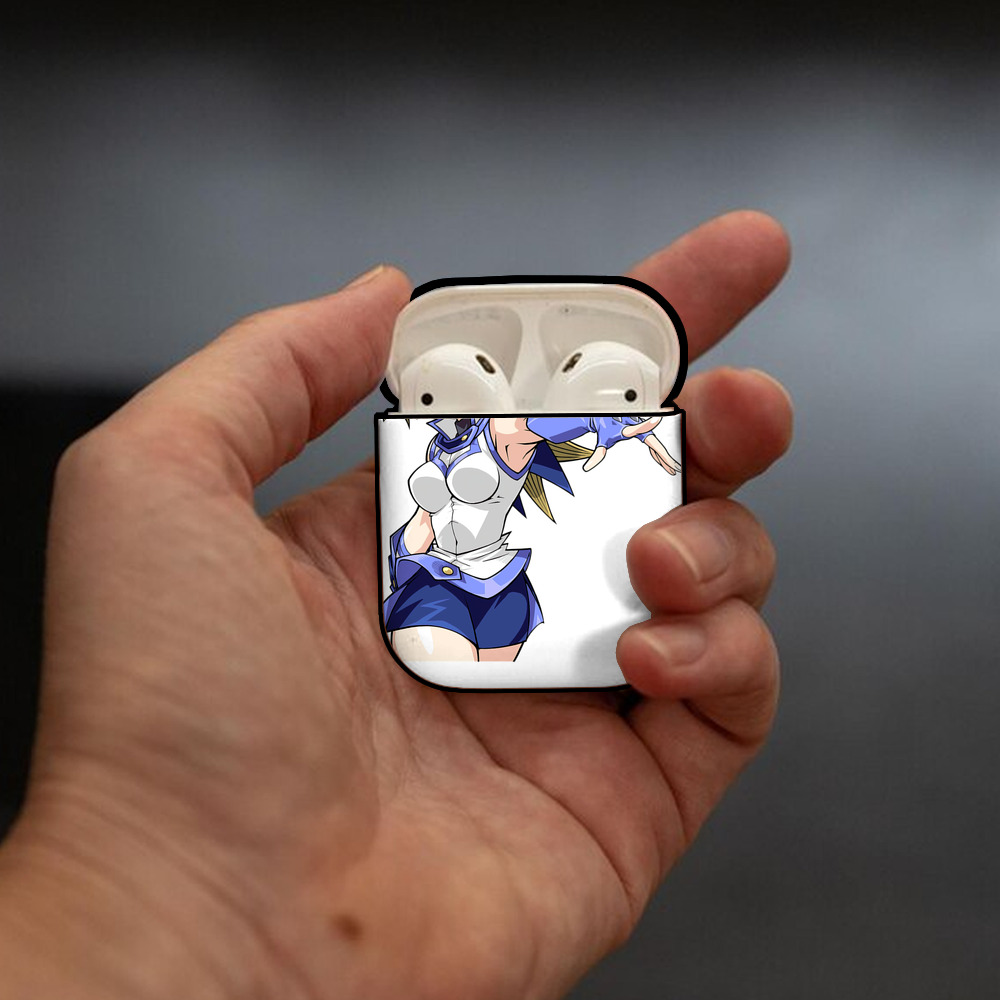 遊☆戯☆王 Yu-Gi-Oh! AirPods 第2世代保護ケース ハードシェル ブラック 耐衝撃・防指紋・カラビナ付き
