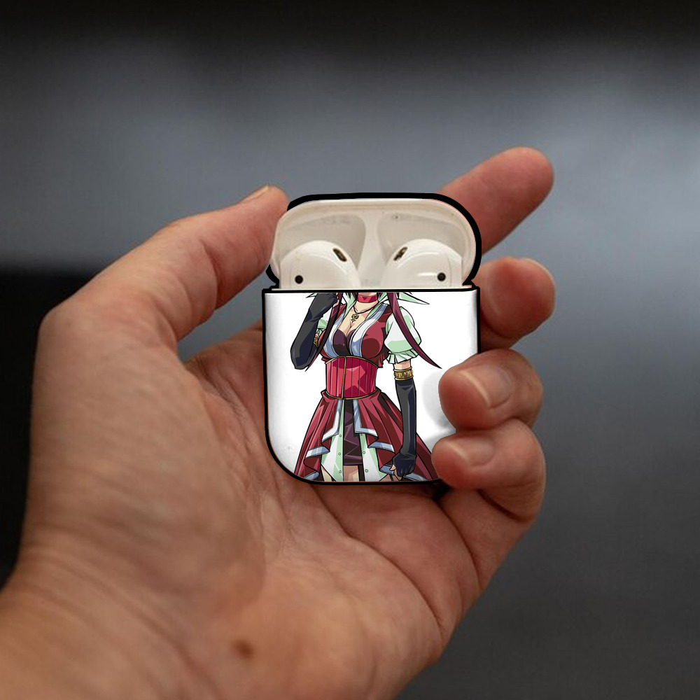 遊☆戯☆王 Yu-Gi-Oh! AirPods 第2世代保護ケース ハードシェル ブラック 耐衝撃・防指紋・カラビナ付き