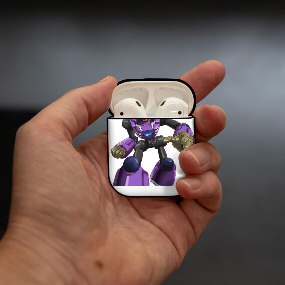 遊☆戯☆王 Yu-Gi-Oh! AirPods 第2世代保護ケース ハードシェル ブラック 耐衝撃・防指紋・カラビナ付き