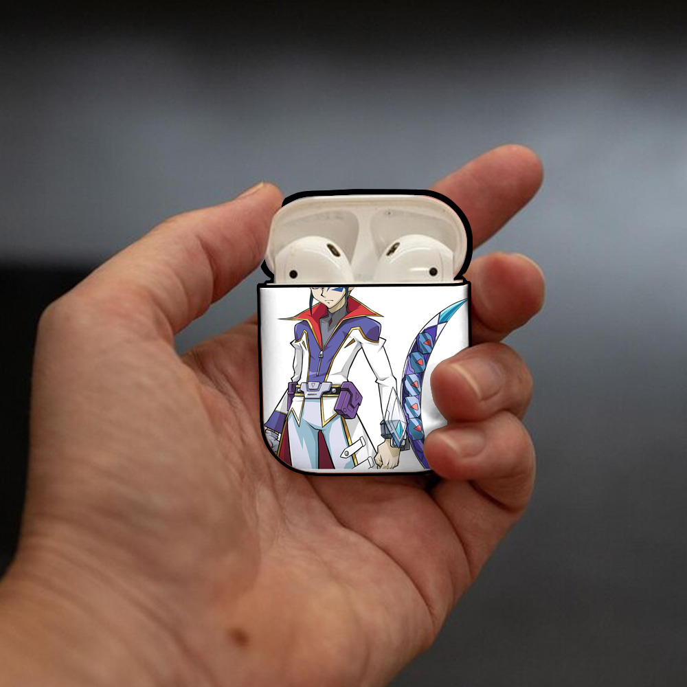 遊☆戯☆王 Yu-Gi-Oh! AirPods 第2世代保護ケース ハードシェル ブラック 耐衝撃・防指紋・カラビナ付き