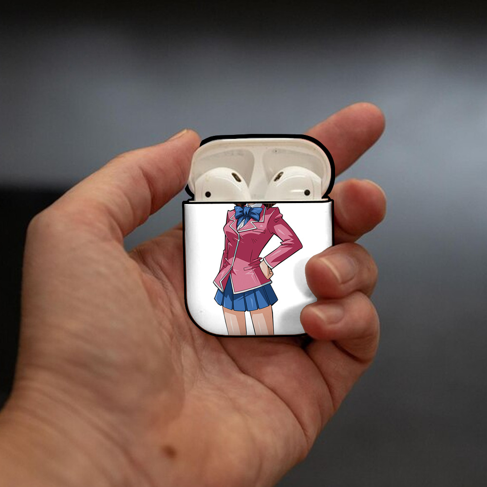 遊☆戯☆王 Yu-Gi-Oh! AirPods 第2世代保護ケース ハードシェル ブラック 耐衝撃・防指紋・カラビナ付き