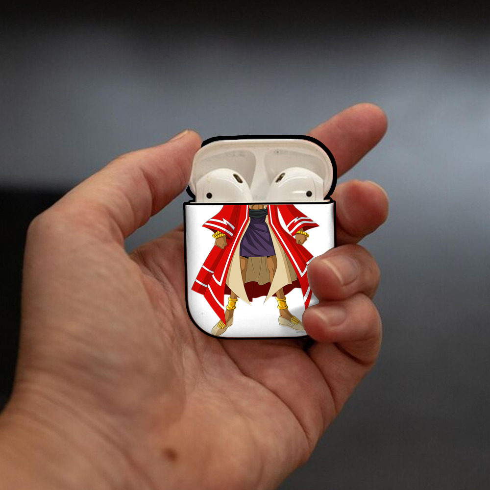 遊☆戯☆王 Yu-Gi-Oh! AirPods 第2世代保護ケース ハードシェル ブラック 耐衝撃・防指紋・カラビナ付き